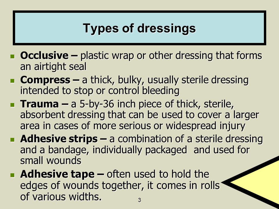 What is the difference between clearance a dressing and a bandage